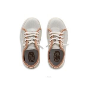 Hey Dude Kids Cody‎ Coastline YT5 Oatmeal Chai Canvas Sneakers